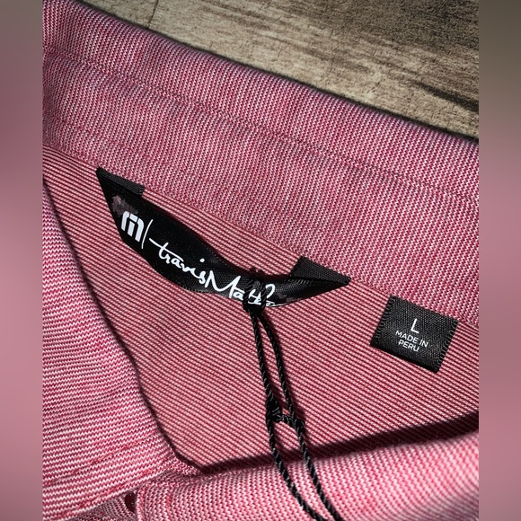 NWT Men’s Red Travis Mathew Shirt Size Large - Picture 3 of 7